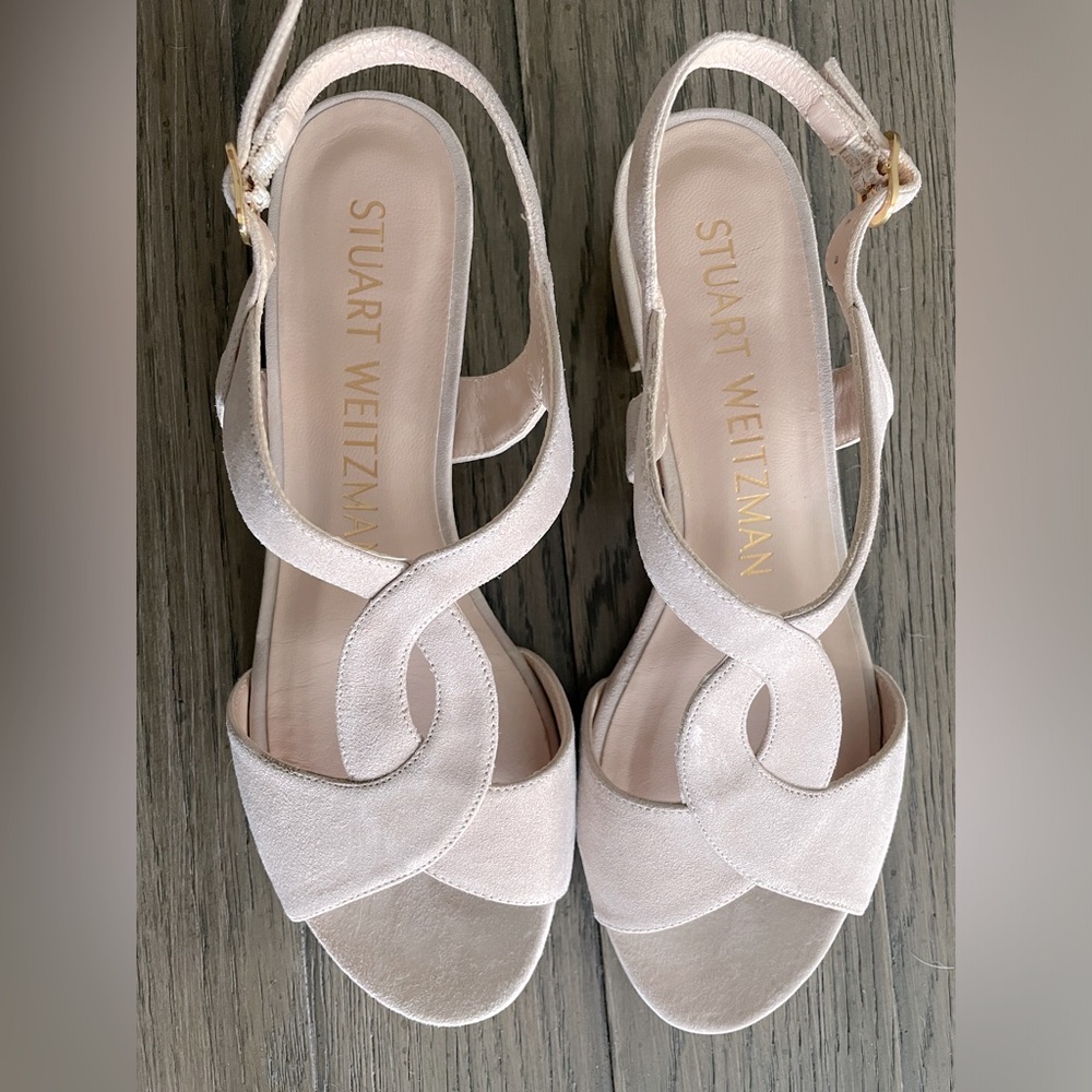 Stuart Weitzman blush pink sandals
